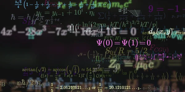 Sfondo Matematico Con Formule Illustrazione Senza Soluzione Continuità — Foto Stock