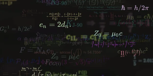 Historia Matemática Con Fórmulas Ilustración Perfecta — Foto de Stock