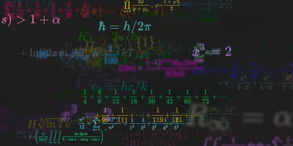 Sfondo Matematico Con Formule Illustrazione Senza Soluzione Continuità — Foto Stock