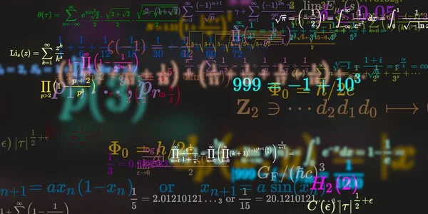 Formação Matemática Com Fórmulas Ilustração Perfeita — Fotografia de Stock