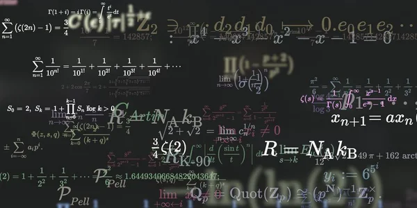 Historia Matemática Con Fórmulas Ilustración Perfecta — Foto de Stock