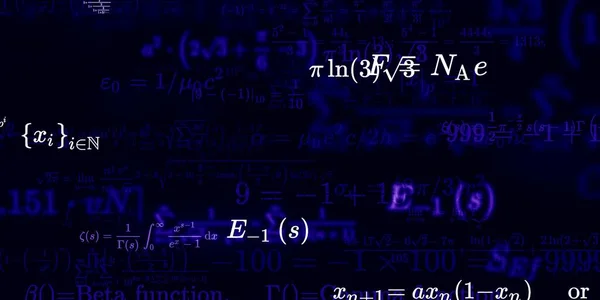 Formüllü Matematik Arkaplanı Kusursuz Illüstrasyon — Stok fotoğraf