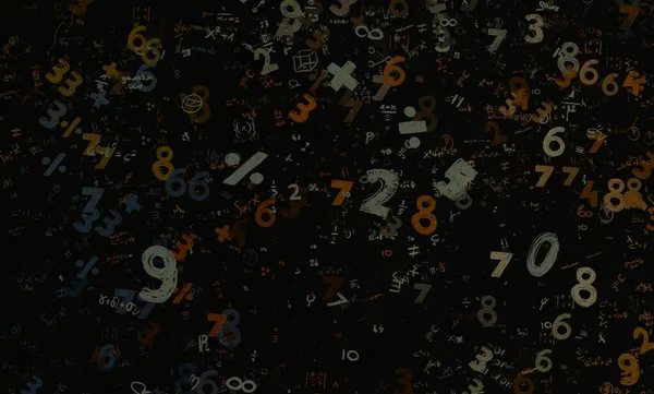 Math Ilustración Abstract Background Numbers Copy Space —  Fotos de Stock