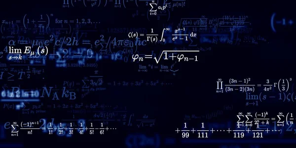 数式の数学的背景 シームレスなイラスト カラフルなシンボルを持つ抽象パターン — ストック写真