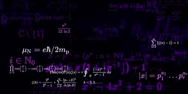 Formação Matemática Com Fórmulas Ilustração Perfeita — Fotografia de Stock