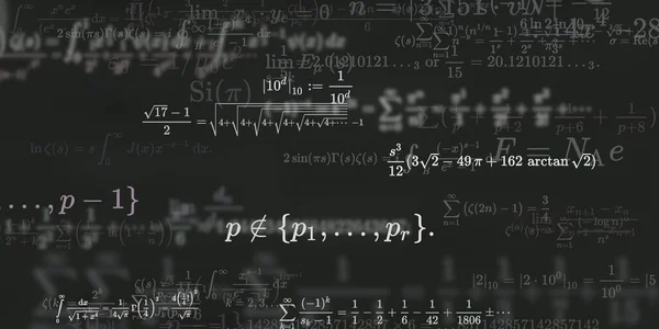 Historia Matemática Con Fórmulas Ilustración Perfecta — Foto de Stock