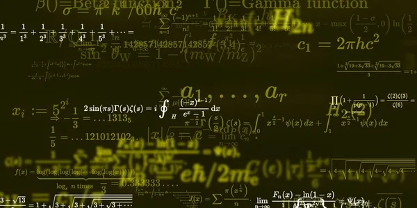 Historia Matemática Con Fórmulas Ilustración Perfecta — Foto de Stock