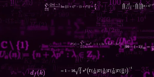 Formação Matemática Com Fórmulas Ilustração Perfeita — Fotografia de Stock