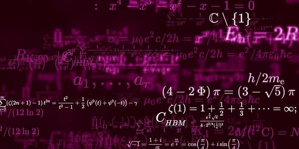 Formüllü Matematik Arkaplanı Kusursuz Illüstrasyon — Stok fotoğraf