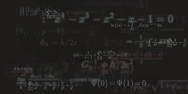 Formação Matemática Com Fórmulas Ilustração Perfeita — Fotografia de Stock