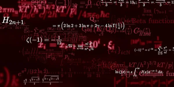 Historia Matemática Con Fórmulas Ilustración Perfecta Modelo Abstracto Con Símbolos — Foto de Stock