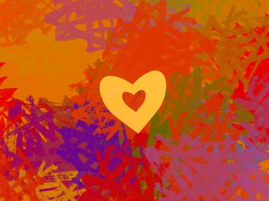 Soyut arka plan sanatı. 2D çizim. Etkileyici yağlı boya resim. Tuvalde fırça darbeleri. Modern sanat. Çok renkli arkaplan. Çağdaş sanat. İfade. Sanatsal dijital palet.