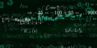 Formüllü matematik arkaplanı, kusursuz illüstrasyon   