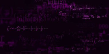 Formüllü matematik arkaplanı, kusursuz illüstrasyon   