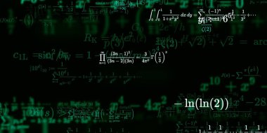 Formüllü matematik arkaplanı, kusursuz illüstrasyon   