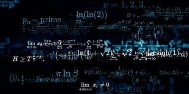 Formüllü matematik arkaplanı, kusursuz illüstrasyon   