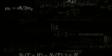 Formüllü matematik arkaplanı, kusursuz illüstrasyon   