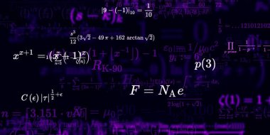Formüllü matematik arkaplanı, kusursuz illüstrasyon   