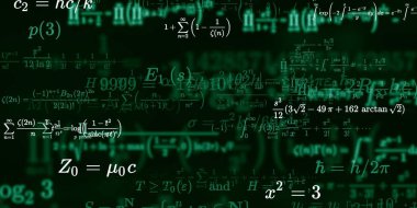 Formüllü matematik arkaplanı, kusursuz illüstrasyon   