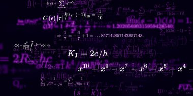 Formüllü matematik arkaplanı, kusursuz illüstrasyon   