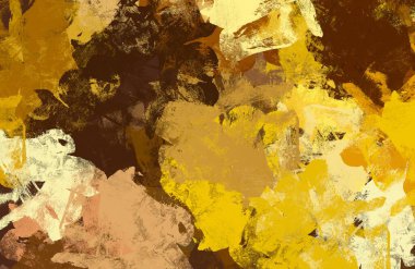 Soyut arka plan sanatı. 2D çizim. Etkileyici yağlı boya resim. Tuvalde fırça darbeleri. Modern sanat. Çok renkli arkaplan. Çağdaş sanat. İfade. Sanatsal dijital palet.