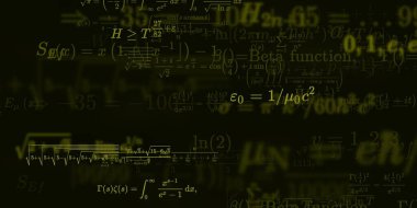 Formüllü matematik arkaplanı, kusursuz illüstrasyon   