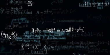 Formüllü matematik arkaplanı, kusursuz illüstrasyon   