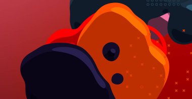 Soyut arka plan sanatı. 3 boyutlu illüstrasyon. Tuvalde fırça darbeleri. Çok renkli arkaplan. Çağdaş sanat. Sanatsal dijital palet.