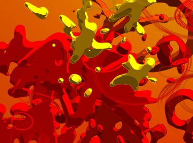 Soyut arka plan sanatı. 2D çizim. Etkileyici yağlı boya resim. Tuvalde fırça darbeleri. Modern sanat. Çok renkli arkaplan. Çağdaş sanat. İfade. Sanatsal dijital palet.