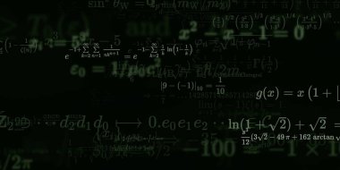 Formüllü matematik arkaplanı, kusursuz illüstrasyon   