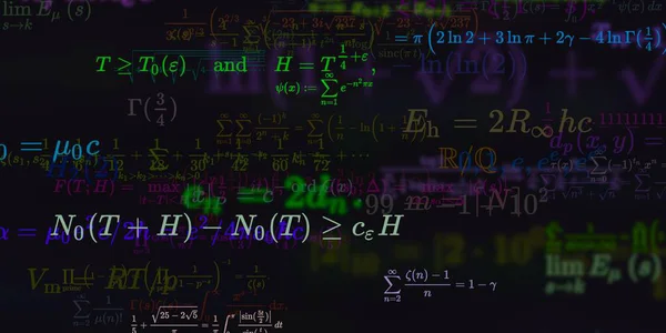 Sfondo Matematico Con Formule Illustrazione Senza Soluzione Continuità — Foto Stock