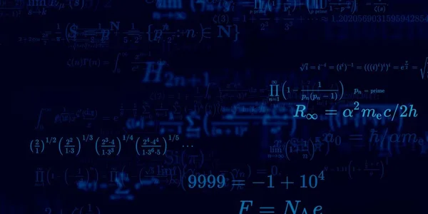 Formüllü Matematik Arkaplanı Kusursuz Illüstrasyon — Stok fotoğraf