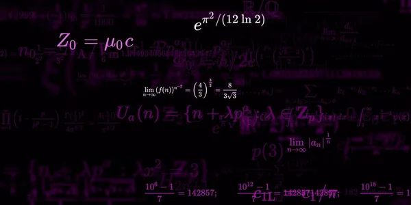 Formação Matemática Com Fórmulas Ilustração Perfeita — Fotografia de Stock