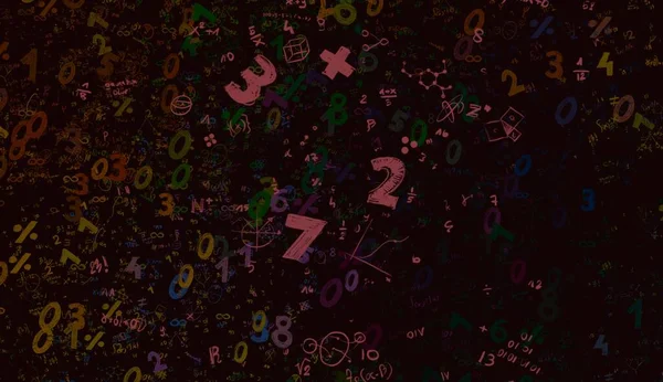 Math Ilustración Abstract Background Numbers Copy Space — Foto de Stock