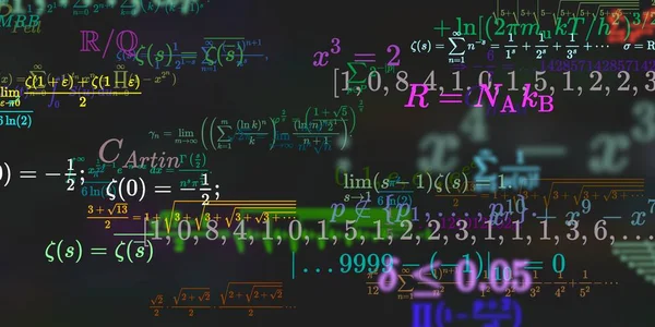 Historia Matemática Con Fórmulas Ilustración Perfecta — Foto de Stock