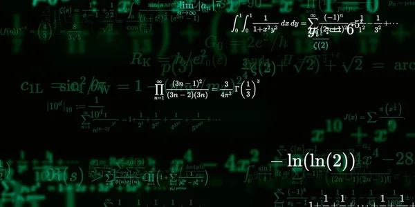 Historia Matemática Con Fórmulas Ilustración Perfecta — Foto de Stock