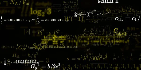 Formação Matemática Com Fórmulas Ilustração Perfeita — Fotografia de Stock