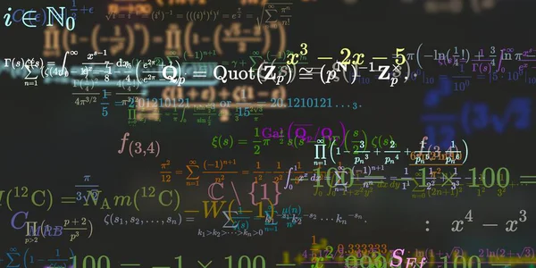 Sfondo Matematico Con Formule Illustrazione Senza Soluzione Continuità — Foto Stock