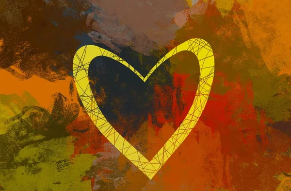 Soyut arka plan sanatı. 2D çizim. Etkileyici yağlı boya resim. Tuvalde fırça darbeleri. Modern sanat. Çok renkli arkaplan. Çağdaş sanat. İfade. Sanatsal dijital palet.