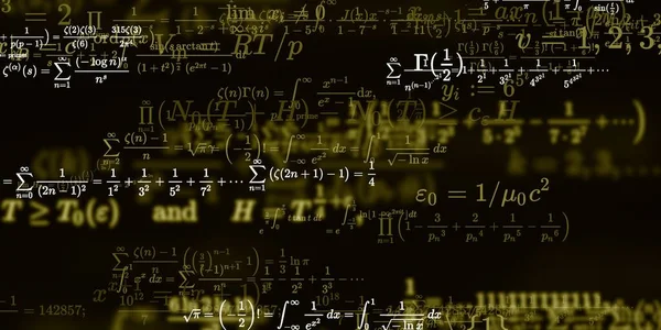 Formação Matemática Com Fórmulas Ilustração Perfeita — Fotografia de Stock