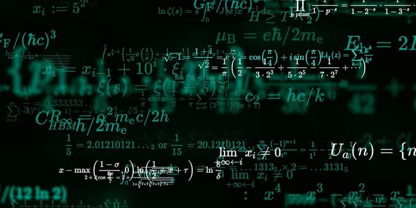 Historia Matemática Con Fórmulas Ilustración Perfecta — Foto de Stock