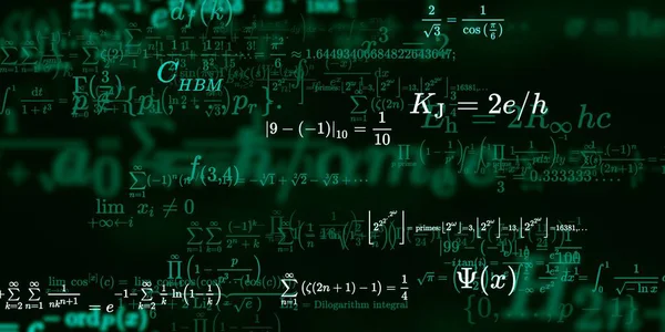 Sfondo Matematico Con Formule Illustrazione Senza Soluzione Continuità — Foto Stock