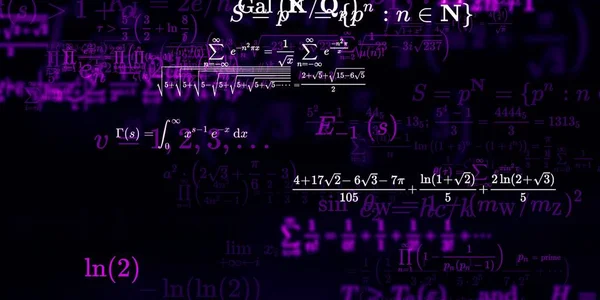 Sfondo Matematico Con Formule Illustrazione Senza Soluzione Continuità — Foto Stock