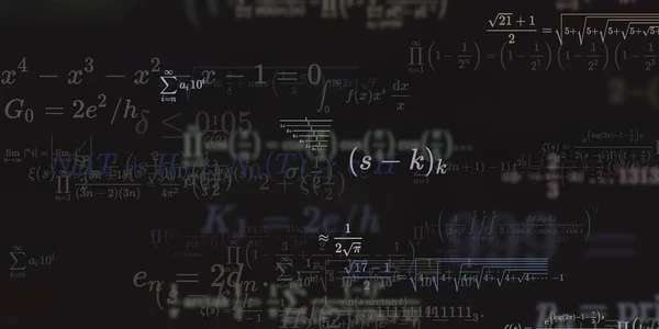 Sfondo Matematico Con Formule Illustrazione Senza Soluzione Continuità — Foto Stock