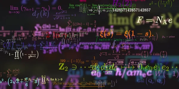 Historia Matemática Con Fórmulas Ilustración Perfecta — Foto de Stock