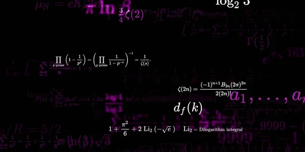 Matematisk Bakgrunn Med Formler Sømløs Illustrasjon – stockfoto