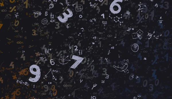 Math Ilustración Abstract Background Numbers Copy Space —  Fotos de Stock