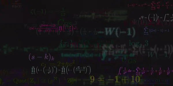 Formação Matemática Com Fórmulas Ilustração Perfeita — Fotografia de Stock