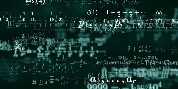 Historia Matemática Con Fórmulas Ilustración Perfecta — Foto de Stock