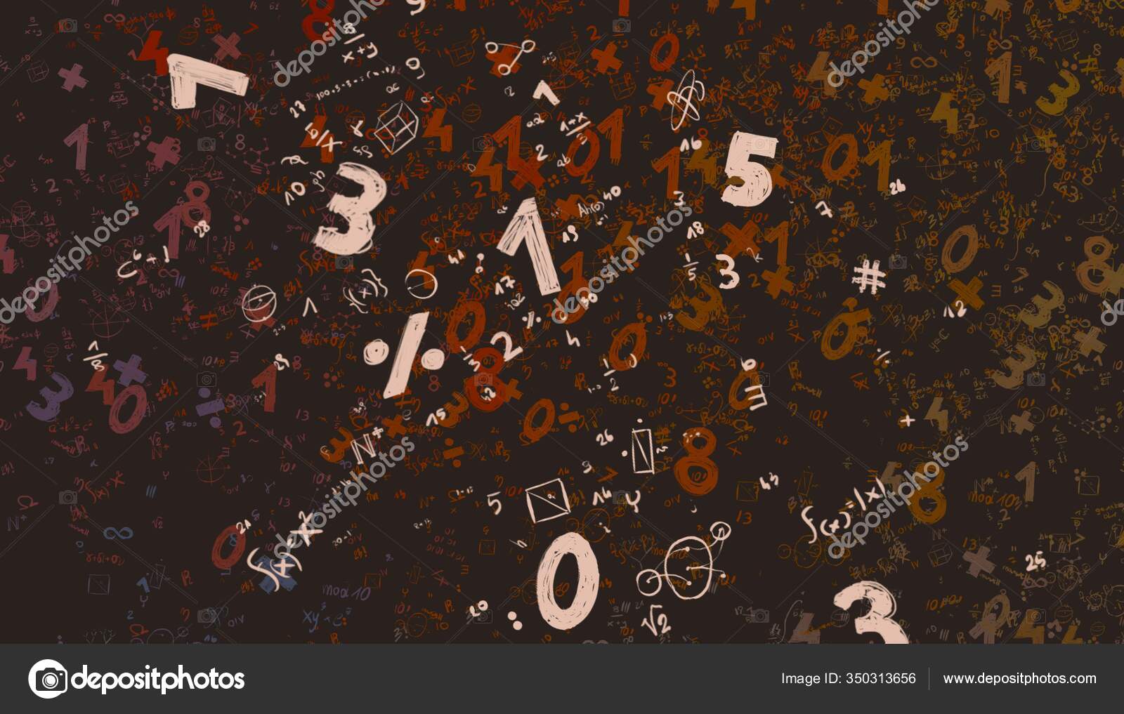 第2D条说明带有数字复制空间的背景摘要——图库图片© nordenworks.gmail.com #350313656